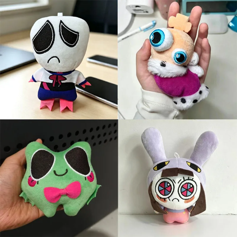 The Amazing Digital Circus Plush Keychain Series Pomni Jax Gangle Ragatha Ribbit Soft Stuffed Charm Bag Collectible Fans Gift