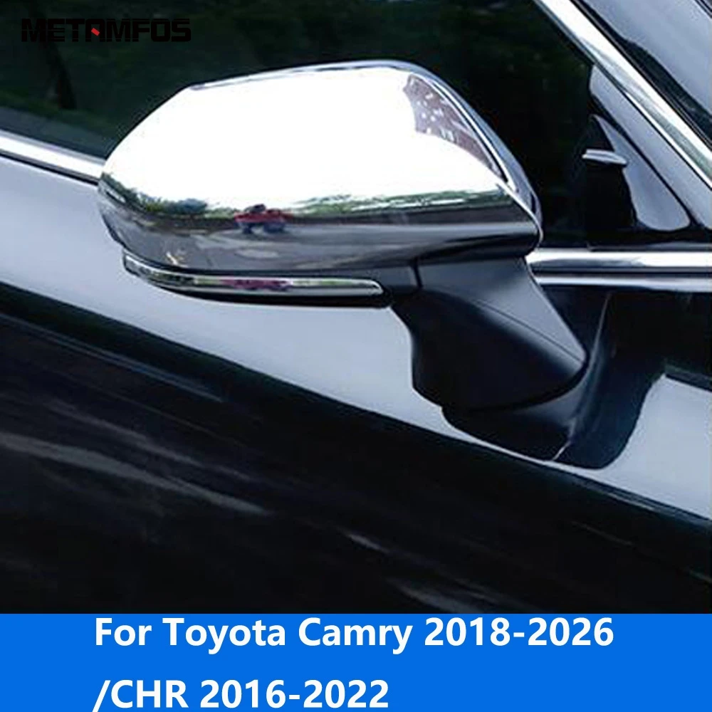 

Накладка на боковое зеркало заднего вида для Toyota Camry 2018-2025, 2026, CHR 2016-2022, защита из углеродного волокна, аксессуары для стайлинга автомобиля