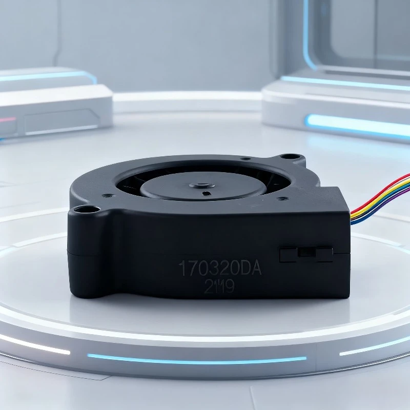 For 5cm Mini Side-Blow Turbine Fan  5015 Purifying Humidifier  High Airflow  4-Pin PWM Temperature Control  Accessories