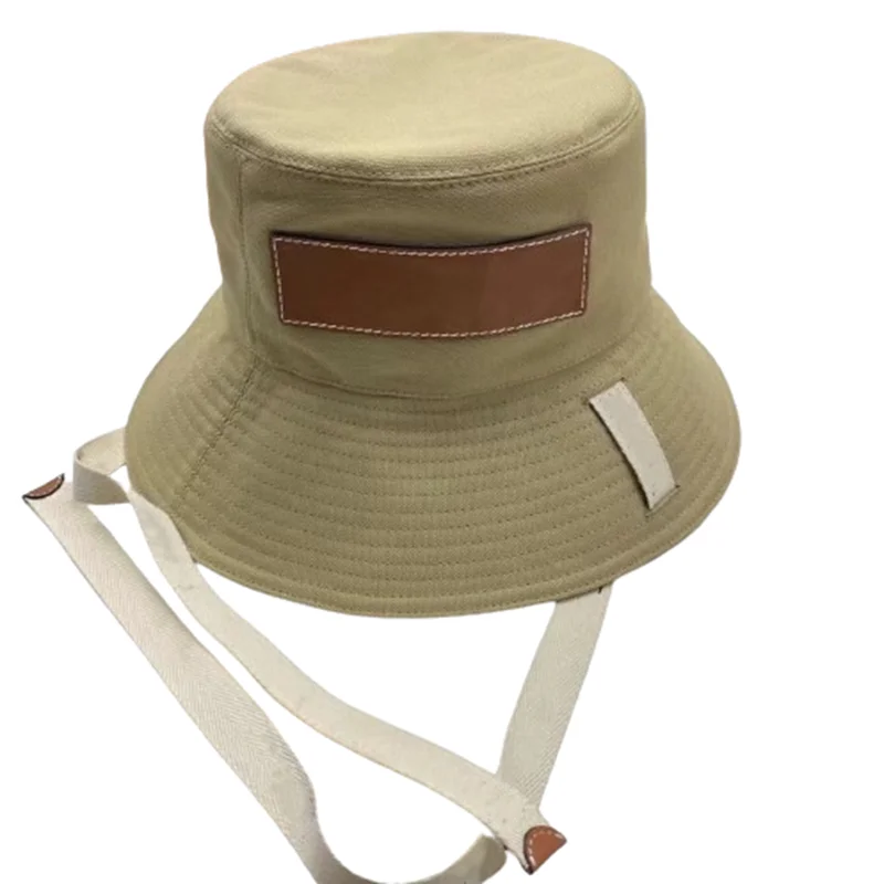 Canvas Bucket Hat for Women Fashion Trend Lace Up Fisherman Hat Summer Outdoor Leisure Sunshade Hat Beach Hat