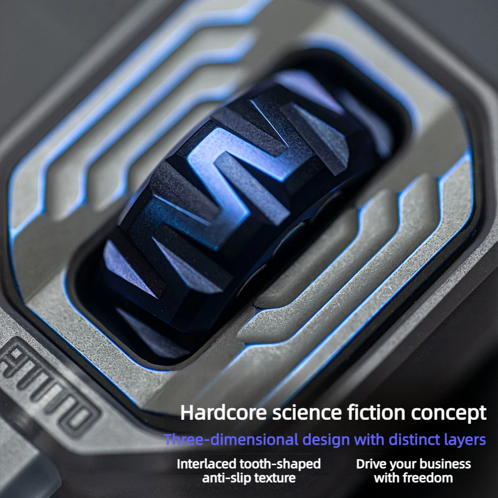 AMMO EDC Decodificador M Rodillo magnético Aleación de titanio Recubierto de cerámica Juguete para aliviar el estrés