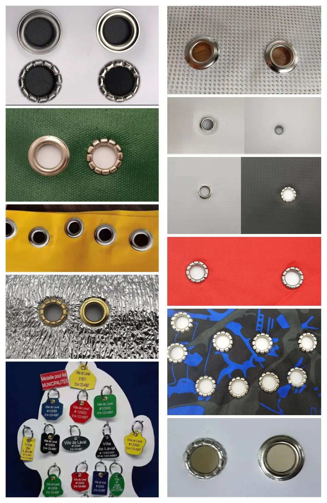 Spares to change size for automatic eyelet machine LD750A 6mm, 8mm, 10mm, 12mm