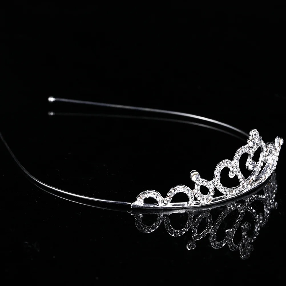 

Rhinestones Wedding Tiara Bridal Hair Band Silver Crown Jewelry for Brides Engagement Party Women Tiara Rhinestone Hair Band