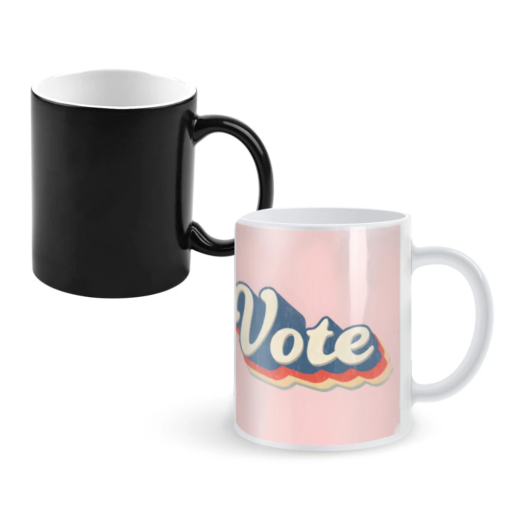 

Vote retroCoffee Mugs And Mug Creative Color Change Tea Cup Ceramic Milk Cups Novelty Gifts