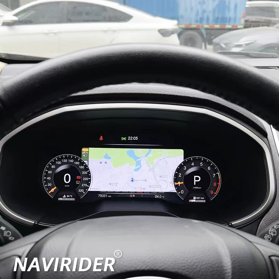 LCD Instrument Cluster For Ford Edge 2014-2019 Digital Dashboard Panel Virtual Cockpit GPS Speedometer Tachometer Odometer