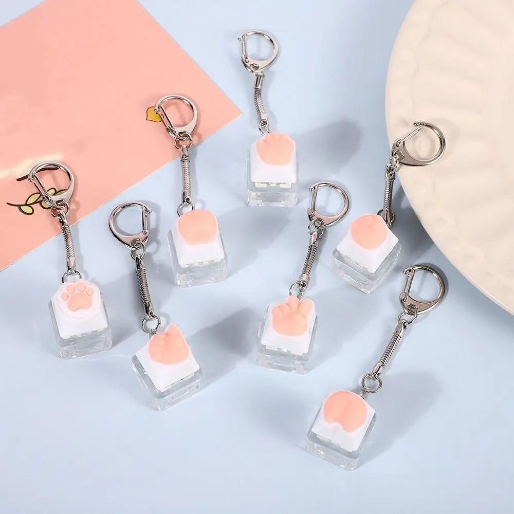 Nouveau bricolage clavier Fidget porte-clés touches bouton Keycap Clicker passer le temps soulagement du Stress pincement