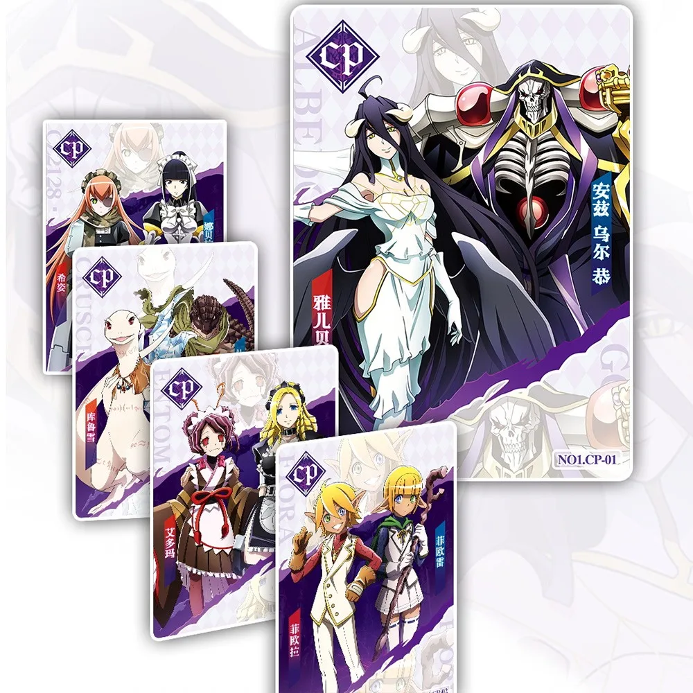 Anime OVERLORD Collection Card Albedo Toys Gift for Kids Child Japanese Anime TCG Cartas Games Card Box Children Birthday Gift