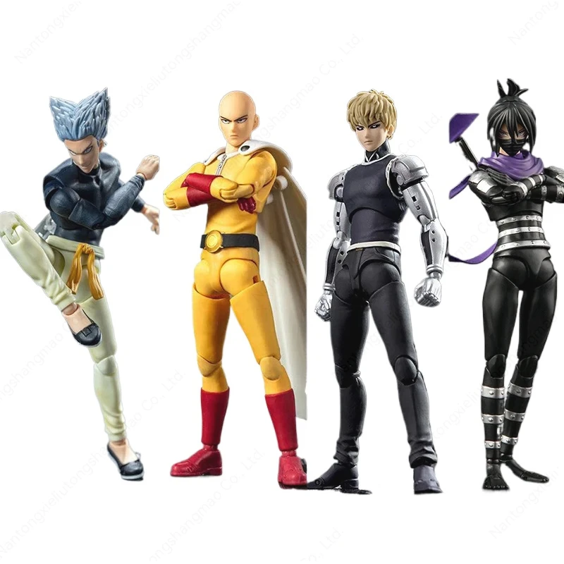 شخصيات GT One Punch Man Saitama Genos Garou SHF PVC ألعاب شخصيات الرسوم المتحركة