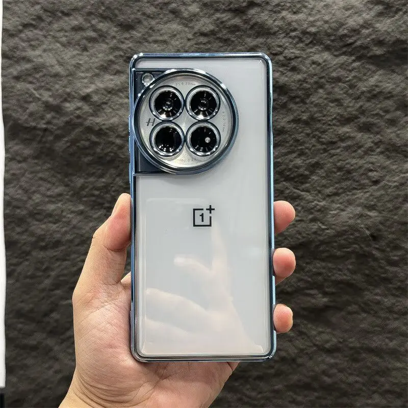 Casing untuk Oneplus 13 12 12R 11 Nord 4 Ce 4 3 Lite Ace3 Pro penutup mewah transparan elektroplating sarung TPU lunak untuk satu Plus 13