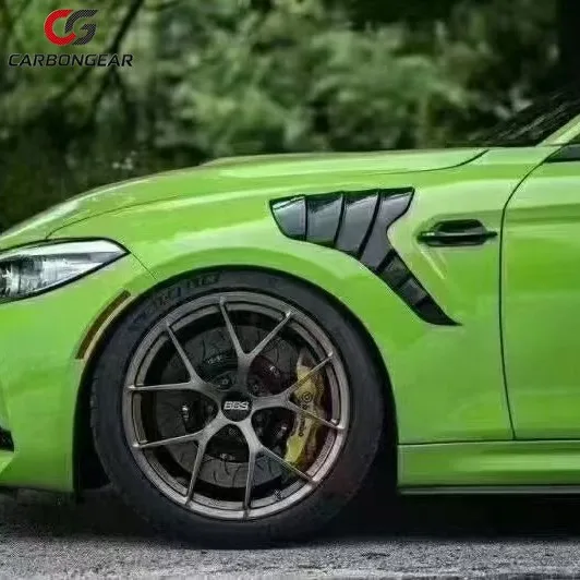 For BMW M2 F87 M2C 2014-2020 Dry Carbon Fiber Fender Bumper Retrofit the replacement Openings leaf plate Car Accessories