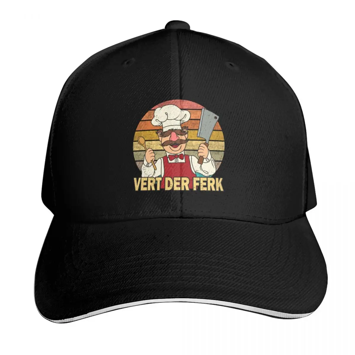 

The Muppet Kitchen Swedish Chef Baseball Cap Horse Hat derby hat Luxury man cap Caps Male Women's