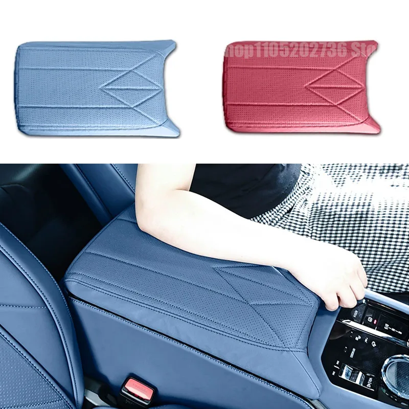 

Leather Armrest Box Lid Sheath Shell Cover Fit for BMW X3 G48 G45 2025 2026 Middle Central Control Arm Rest Mat