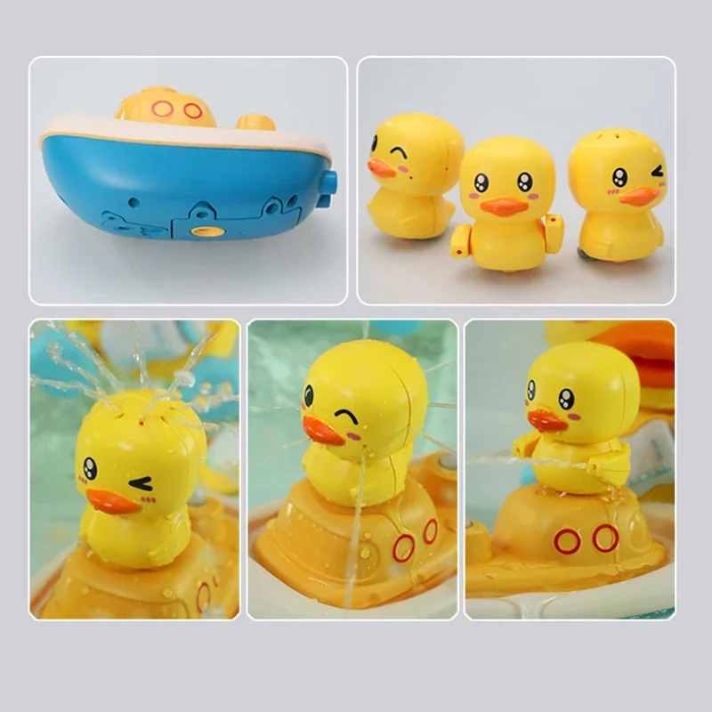 Jouets de bain électriques pour bébé, jouet de bain d'eau de pulvérisation de canard pour enfants, jouets de douche de bébé, boule d'eau, jouets de baignoire HOBaby