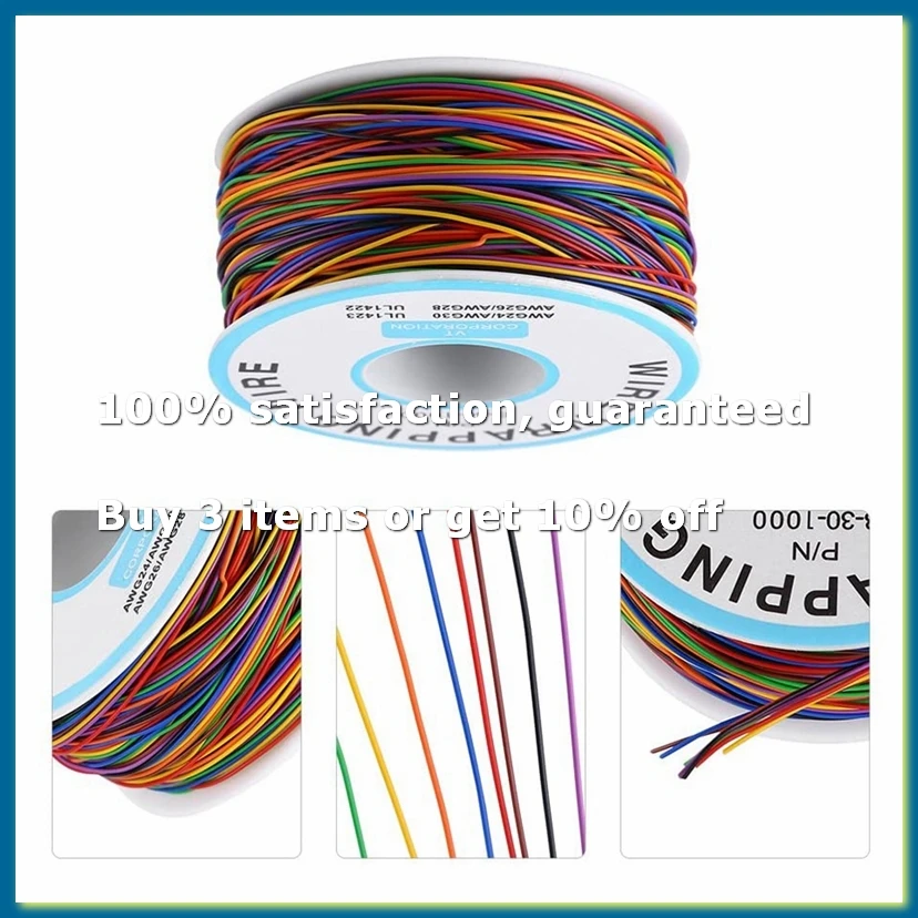Tin Plated Copper Wire,8-Wire Colored Insulation Test Cable P B-30-1000 250M 30AWG Tinned Copper Solid Cable-DTB3