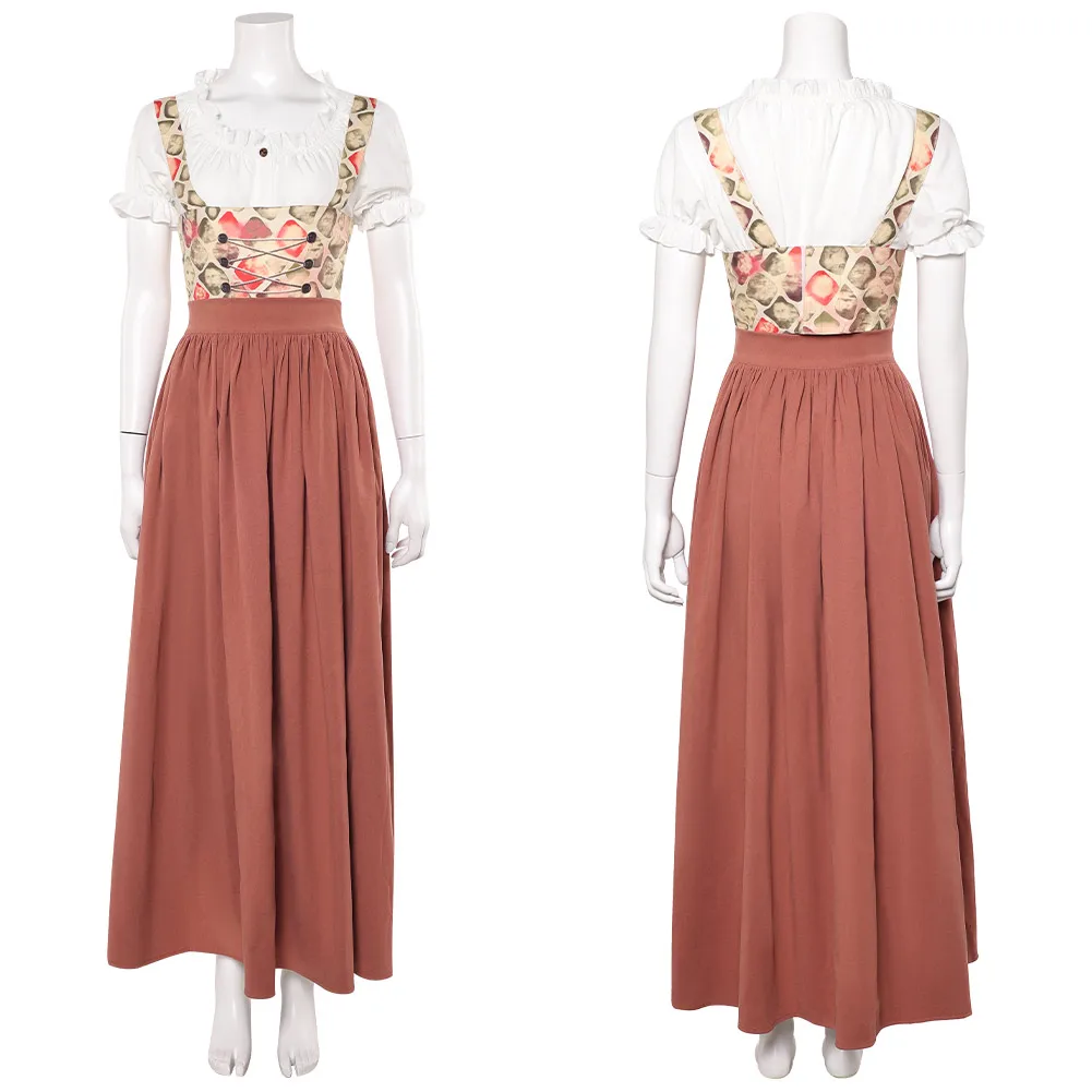 2020 فيلم مهرجان أكتوبر 1900 تأثيري ماريا هوفلينجر تنورة المرأة حفلة تمويه لعب الأدوار هالوين زي كرنفال وتتسابق الدعاوى