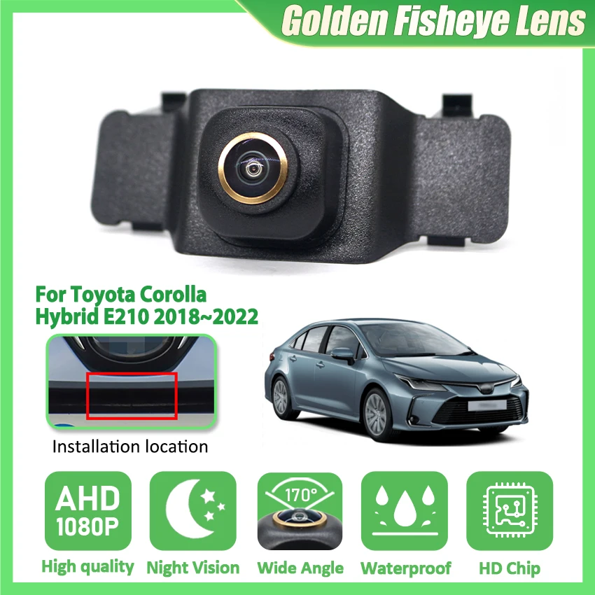 AHD 1920P CVBS 1080P 170° Car Parking LOGO Front View Camera For Toyota Corolla Hybrid E210 2018 2019 2020 2021 2022 HighQuality