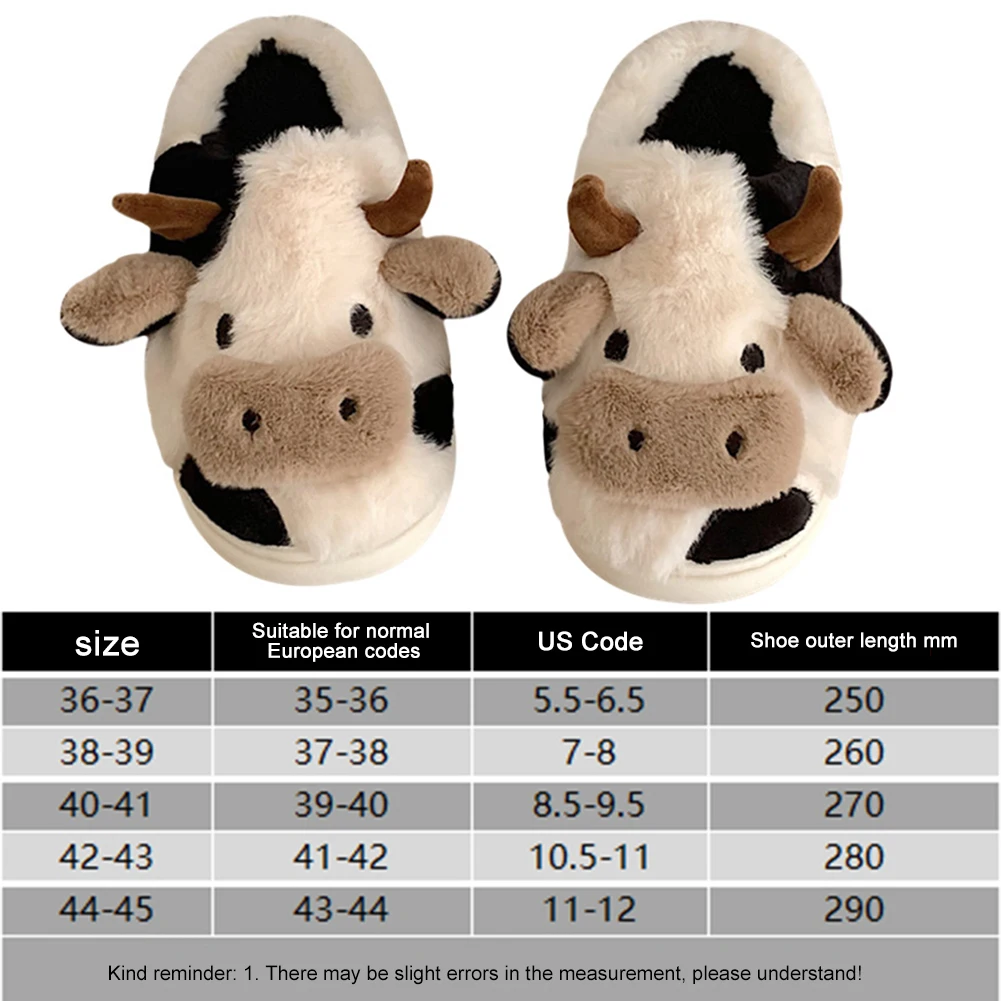 أحذية منزلية نسائية قطيفة سهلة الارتداء، شباشب بقرة مضادة للانزلاق، شباشب حرارية مسطحة، مستلزمات منزلية لطيفة ومريحة #6