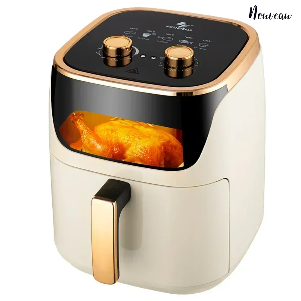 Intelligent air fryer large capacity household multi-functional intelligent oil-free smokeless electric oven 220V