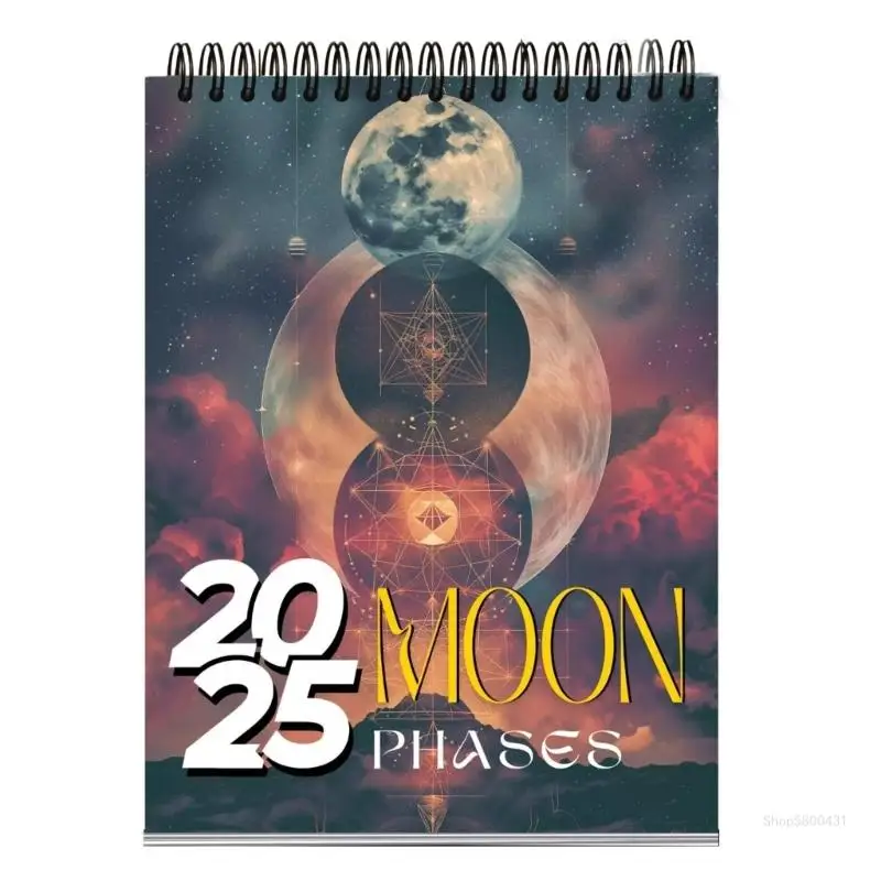 

2025 Wall Calendar 12 Month from January 2025-December 2025 Moon Phases Calendar