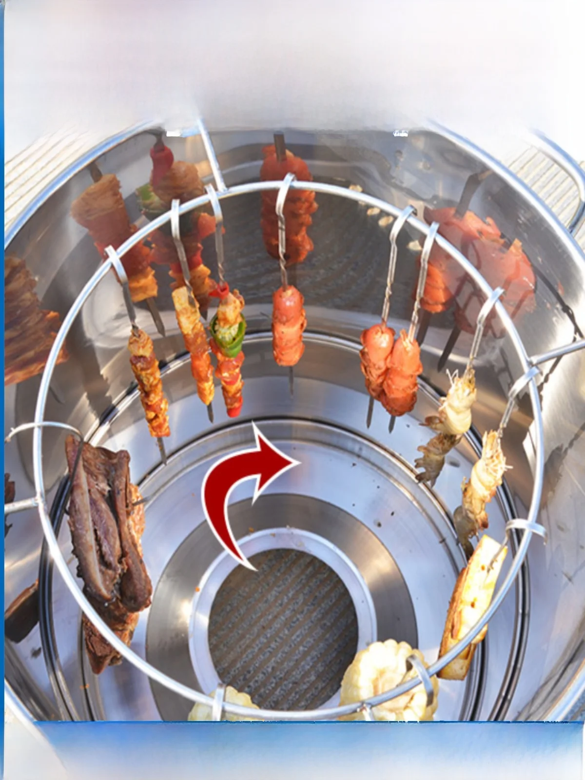 

Outdoor Wood Charcoal BBQ ill e Cooking Fire Pit Stove Tea Boiling Portable Barbecue Oven for Cam Traveling Cooking