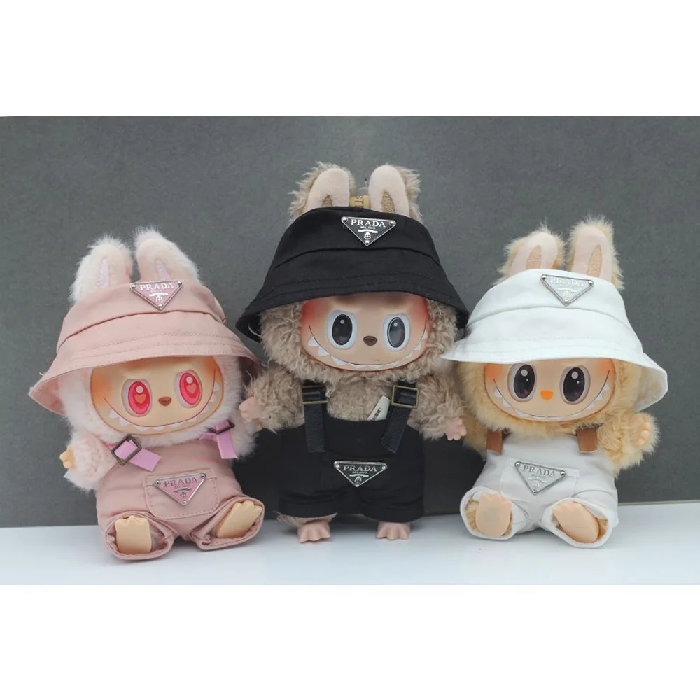 Hot Selling 17cm For Labubu Mini Doll Clothes Outfit for Labubu II Dress-Up Accessories Sitting Party Game Toy
