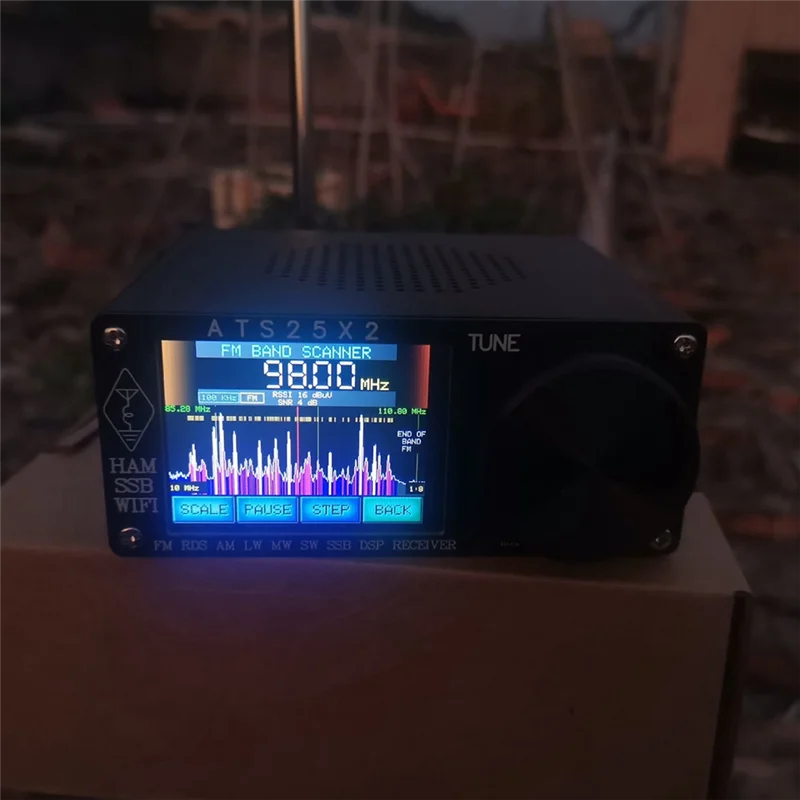 스펙트럼 스캐닝 DSP 수신기 교체 기능을 갖춘 ABVO-ATS-25X2 FM RDS APP 네트워크 WIFI 전대역 라디오