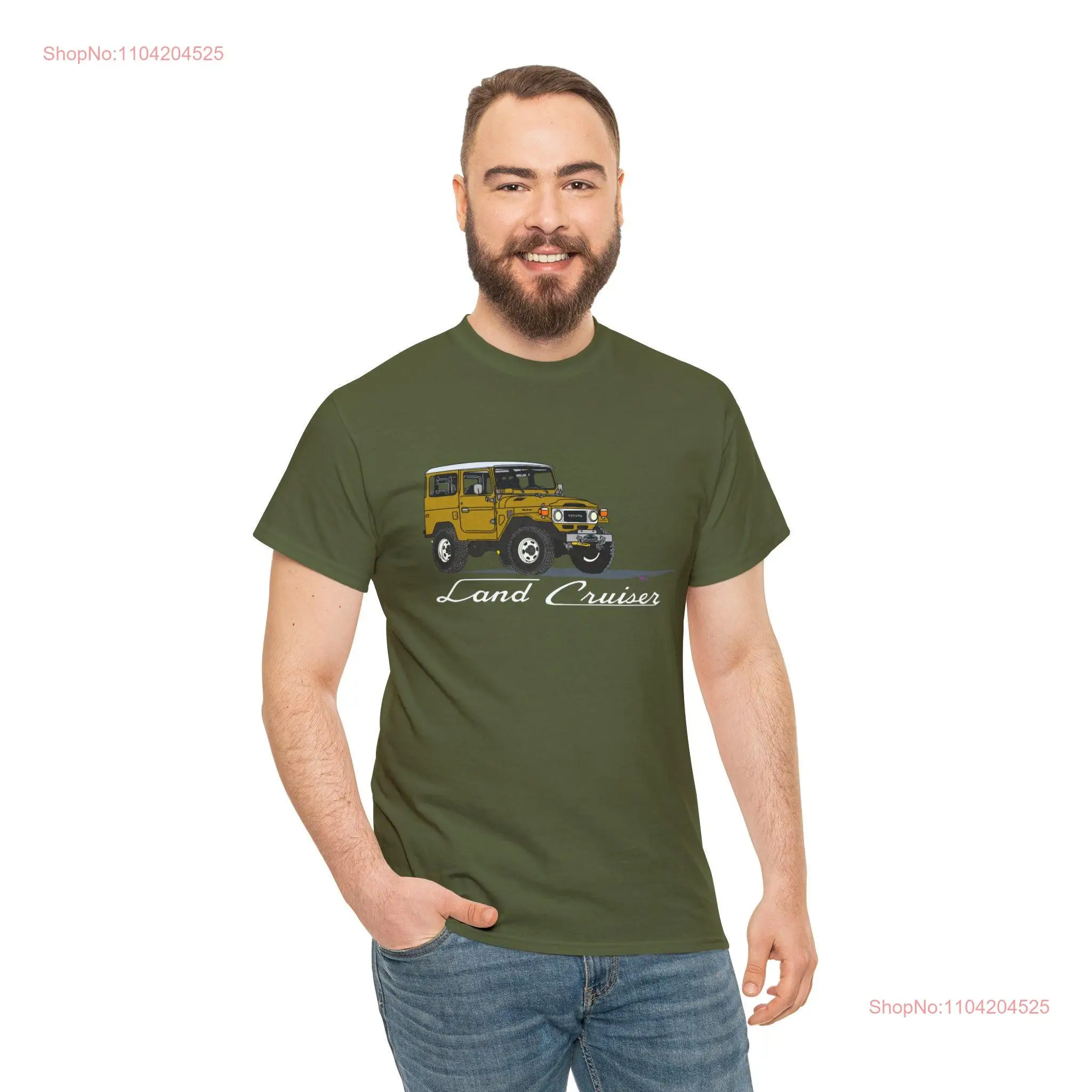 FJ40 Land Cruiser T Shirt For Guy Reefmonkey Artist Brody Plourde long or short sleeves