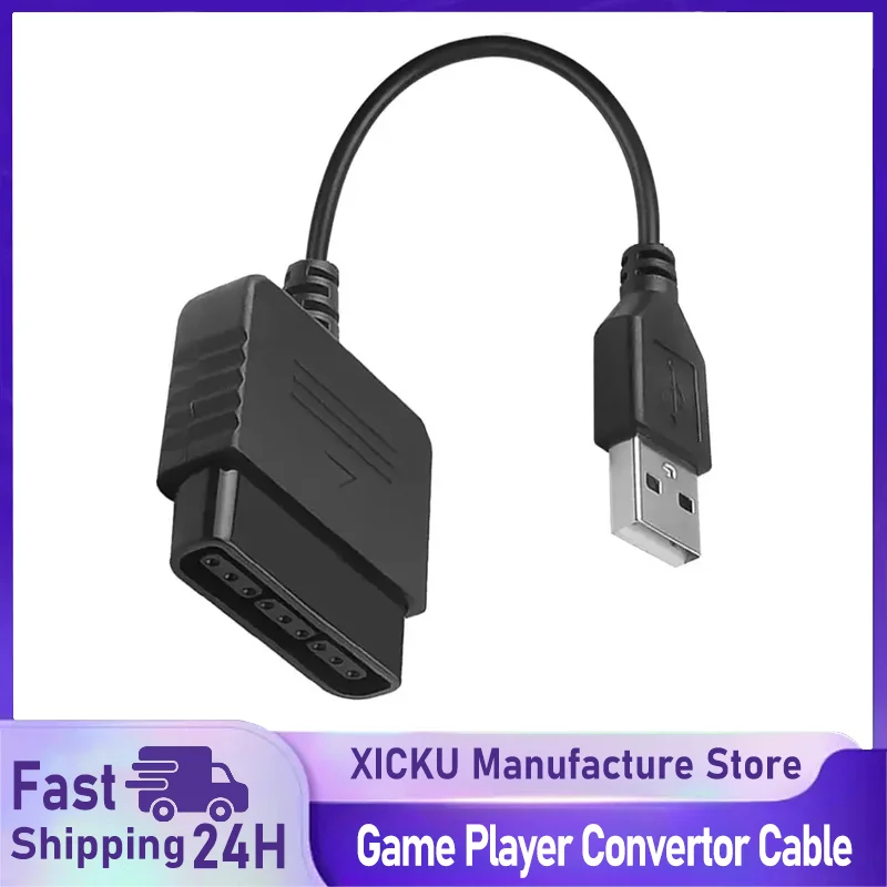 XIKCU Controller Adapter for PS2 Controller Connect to PS3 Console PS2 Gamepads to PC Game Player Convertor Cable without Driver