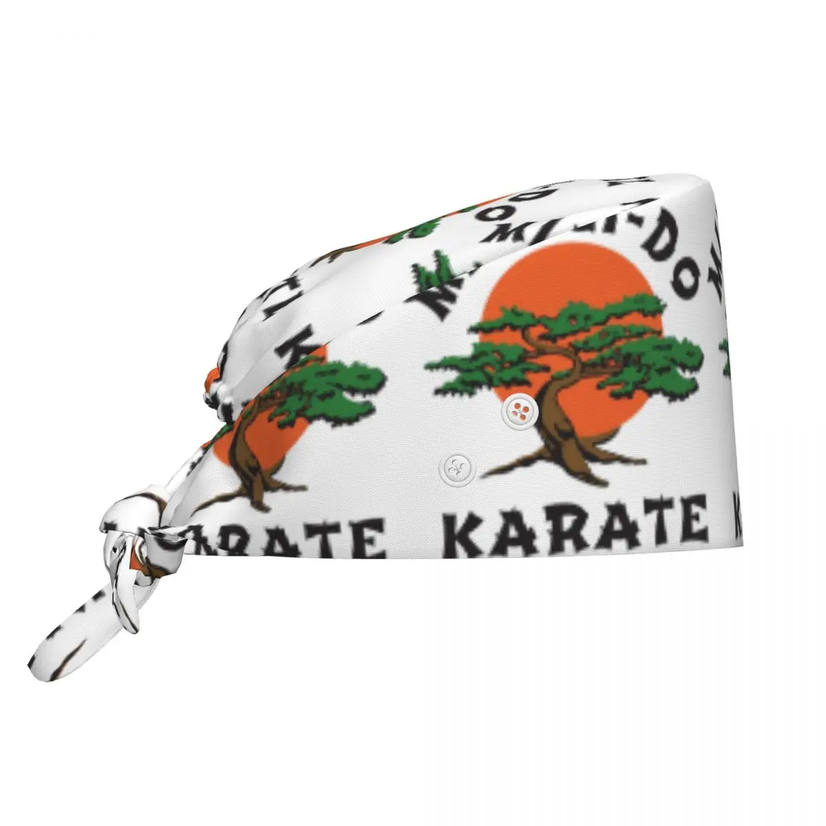 Miyagi Do Jo Karate Martial Scrub Hat Doctor Working Surgical Cap Men Women Adjustable Nursing Caps for Dentist