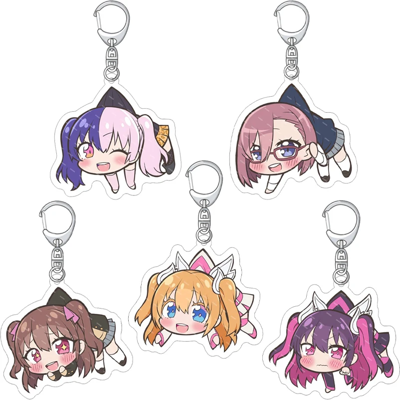 55MM Anime 2,5-Dimensionale Verführung ‌   Figur Amano Lilsa Tachibana Mikari Kisaki Aria Hanyu Mayuri Acryl-Schlüsselanhänger Niedliche Geschenke