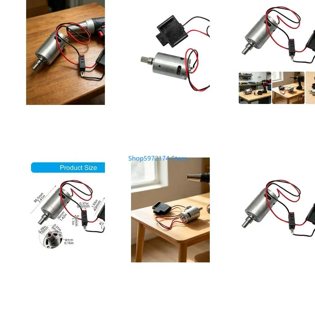 

Y3NB 21V Power Tool Blower Motor Assembly With Plug Switching Replacements For Tool Strong Metal Plastic Construction Build