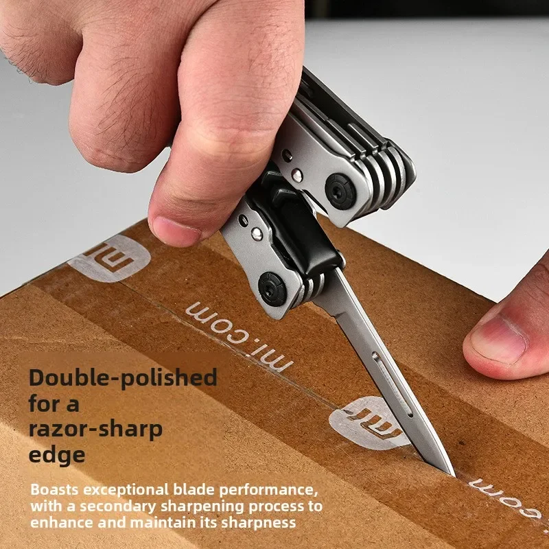 Stainless Steel Multifunction Folding Pliers Portable Mini Multi Tool for Outdoor Camping EDC Home Repair Combination Tool Kit