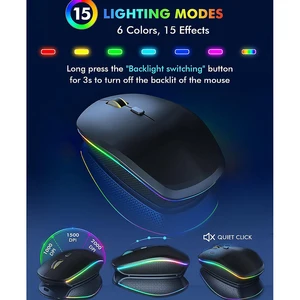 مجموعة لوحة مفاتيح وماوس لاسلكية ، 2.4G ، RGB ، إضاءة خلفية ، قابلة لإعادة الشحن ، كبيرة الحجم ، مريحة ، من النوع C أعلى 12 مبيعات مضيئة لوحة المفاتيح اللاسلكية والماوس - No2