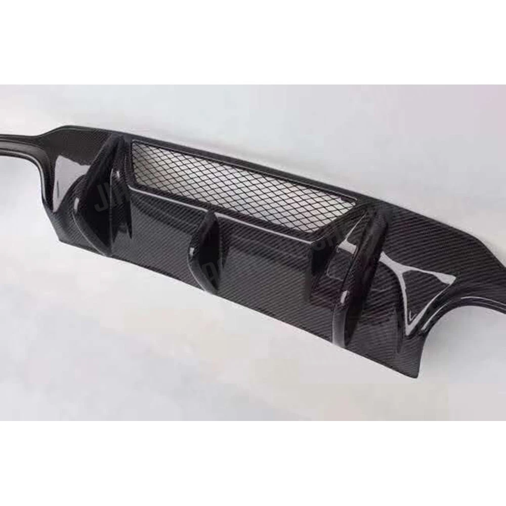 Carbon Fiber Rear Diffuser For Mercedes Benz C Class W204 C180 C200 C260 C300 C63 For AMG 2012-2014 Rear Bumper Lip Diffuser view 5