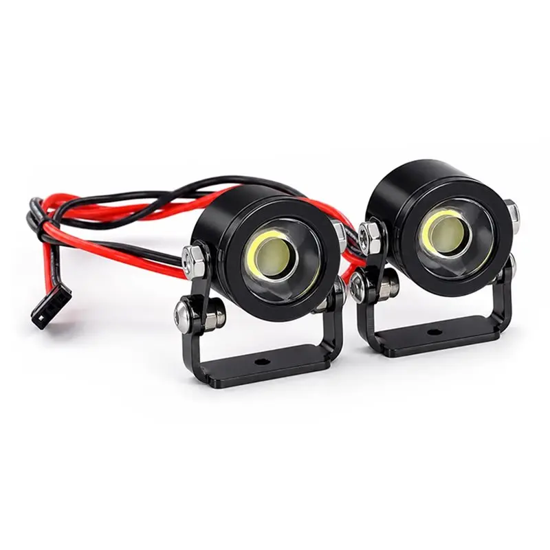 MACH-Aluminum Spotlight Light Rc Car Roof Led Light For 1/10 TRAXA TRX4 TRX6 Axial SCX10 YK RC Crawler Car Truck