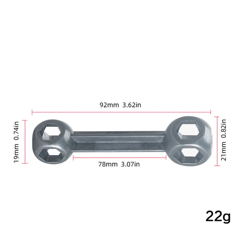 Sophia-Outil de réparation de manchon hexagonal, mini poche d'équitation de vélo, 10 en 1, trou intérieur de 6 à 15mm