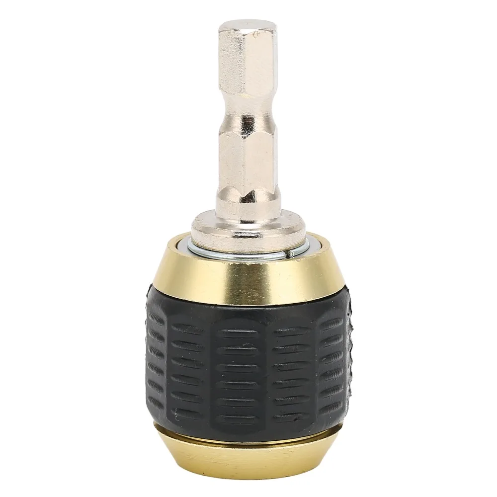 1pcs /3pcs 1/4 Inch Hex Shank Quick Release Drill Chuck 50mm Length Stainless Steel Hex Shank Extension Rod Impact Driver Bit
