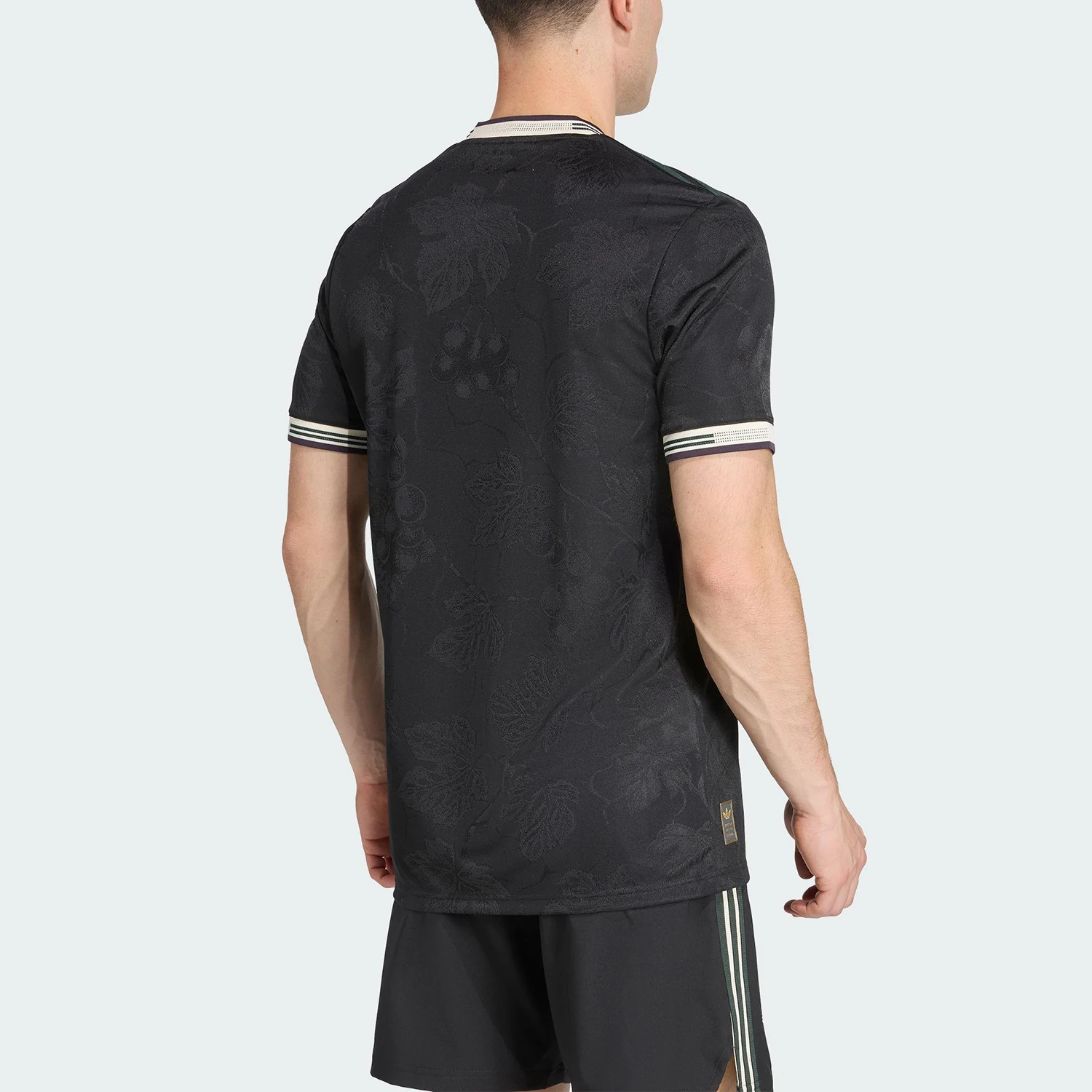 Adidas genuine clover men's V-neck pullover breathable football short sleeved shirt KC3487