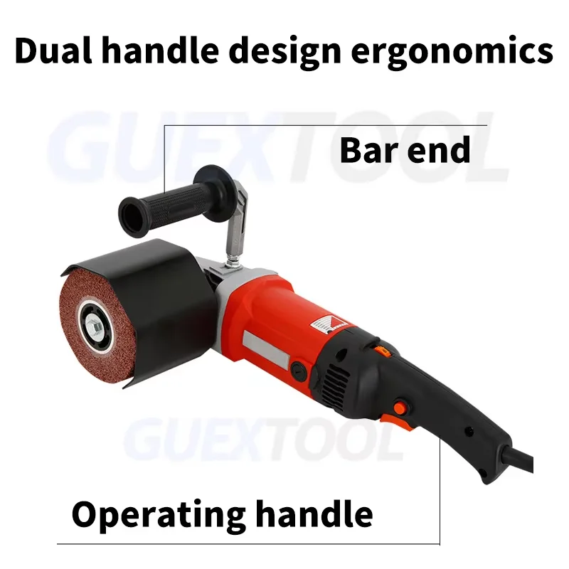 3200W Burnishing Polishing Machine Surface Conditioning Tool Wire Variable Speed Drawing Machine For Wood Metal Stainless Steel