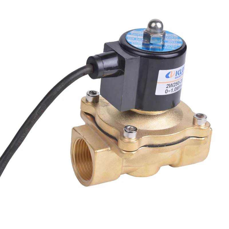 2W series IP67 brass direct acting 10bar Waterproof solenoid valve for outdoor, underwater fountains, irrigation