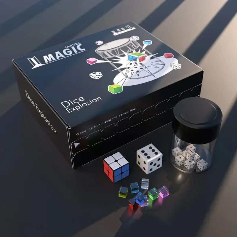 Dice Explosion By IARVEL Cube MAGIC Magia Tricks Magie Props Mentalism Close Up Street Magician Illusion Gimmicks Dices Split