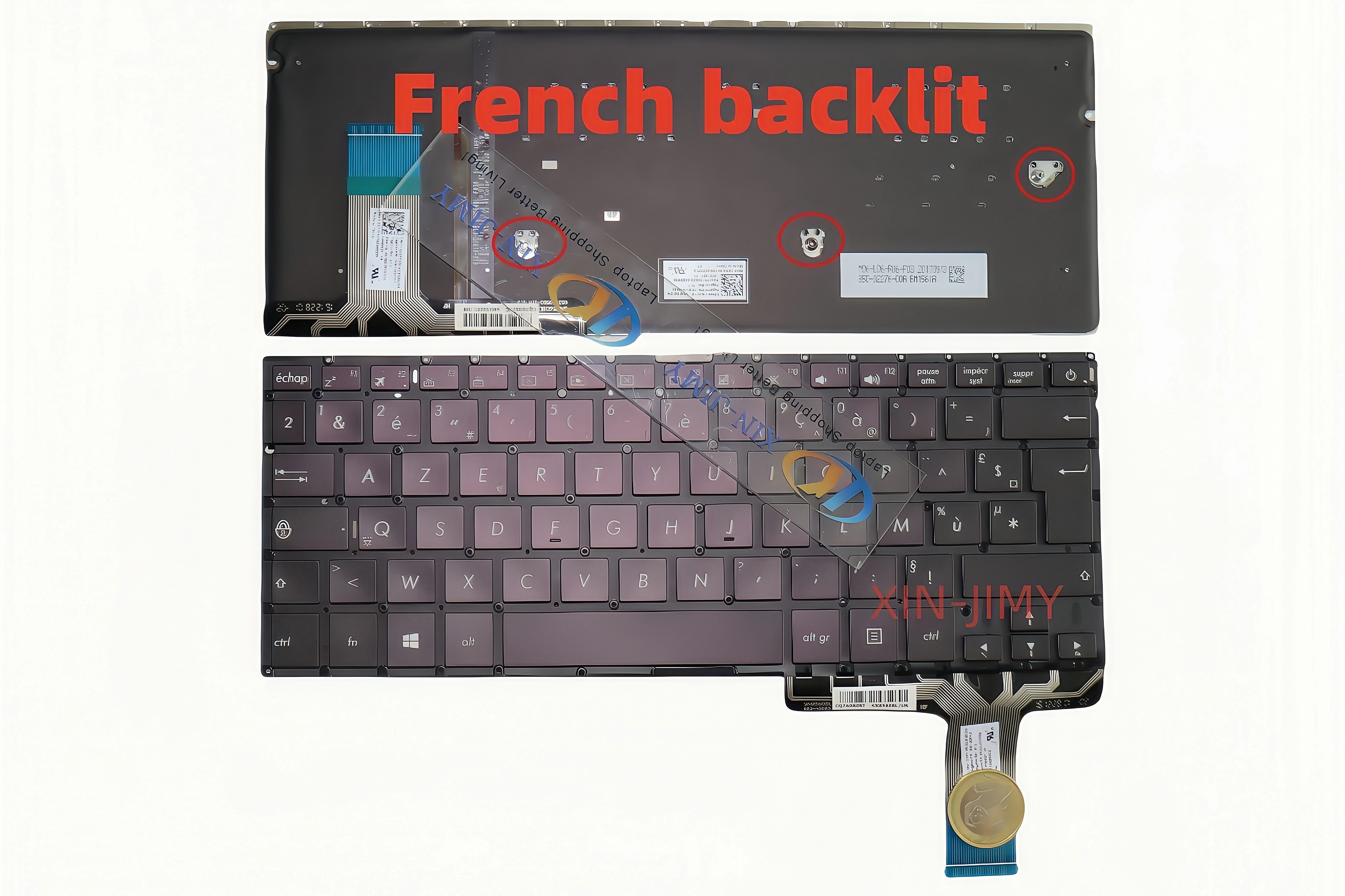 

3-винтовая клавиатура для ноутбука с французской подсветкой для Asus ZenBook UX330 UX330U UX330UA UX330UAK