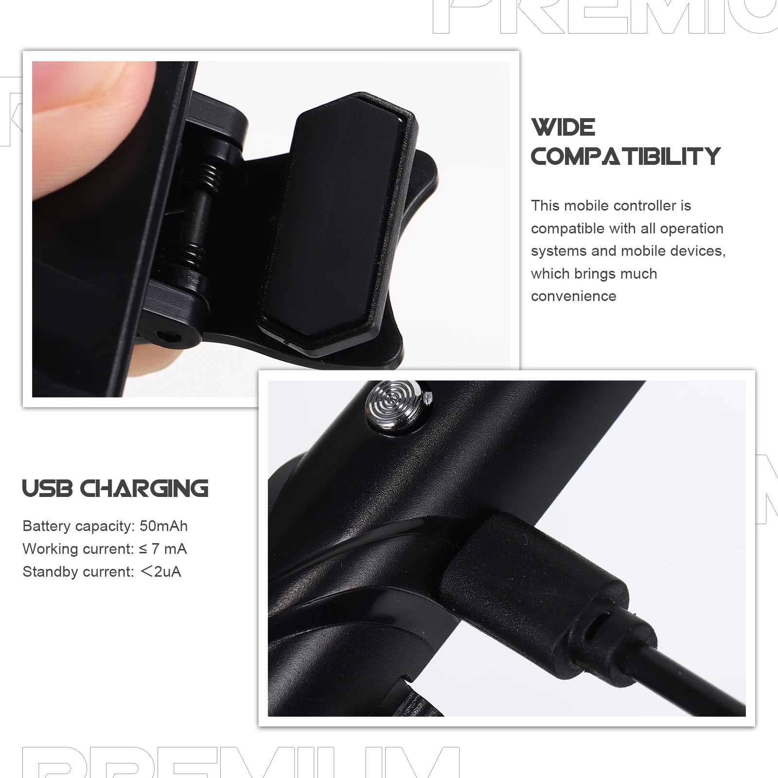 

Quick Fire Mobile Controller for Phone Game Triggers Adjustable Ergonomic Game Controller for All Mobile Devices