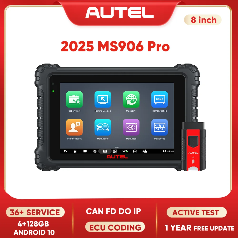 Autel MaxiSYS MS906 Pro OBD2 Car Scanner Diagnostic Scan Tool For ECU Coding All Systems Diagnostic Active Test PK MS906BT