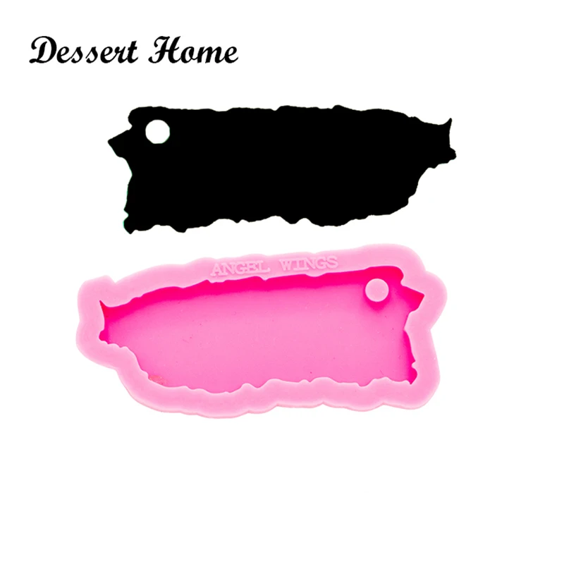 

DY0266 DIY Shiny Puerto Rico Map Mold, Epoxy Resin Keychain Molds, Silicone Mould, Resin Bracelet jewellery making Customize