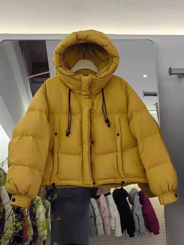 Version coréenne décontracté ample épais duvet de canard blanc hiver nouveau manteau