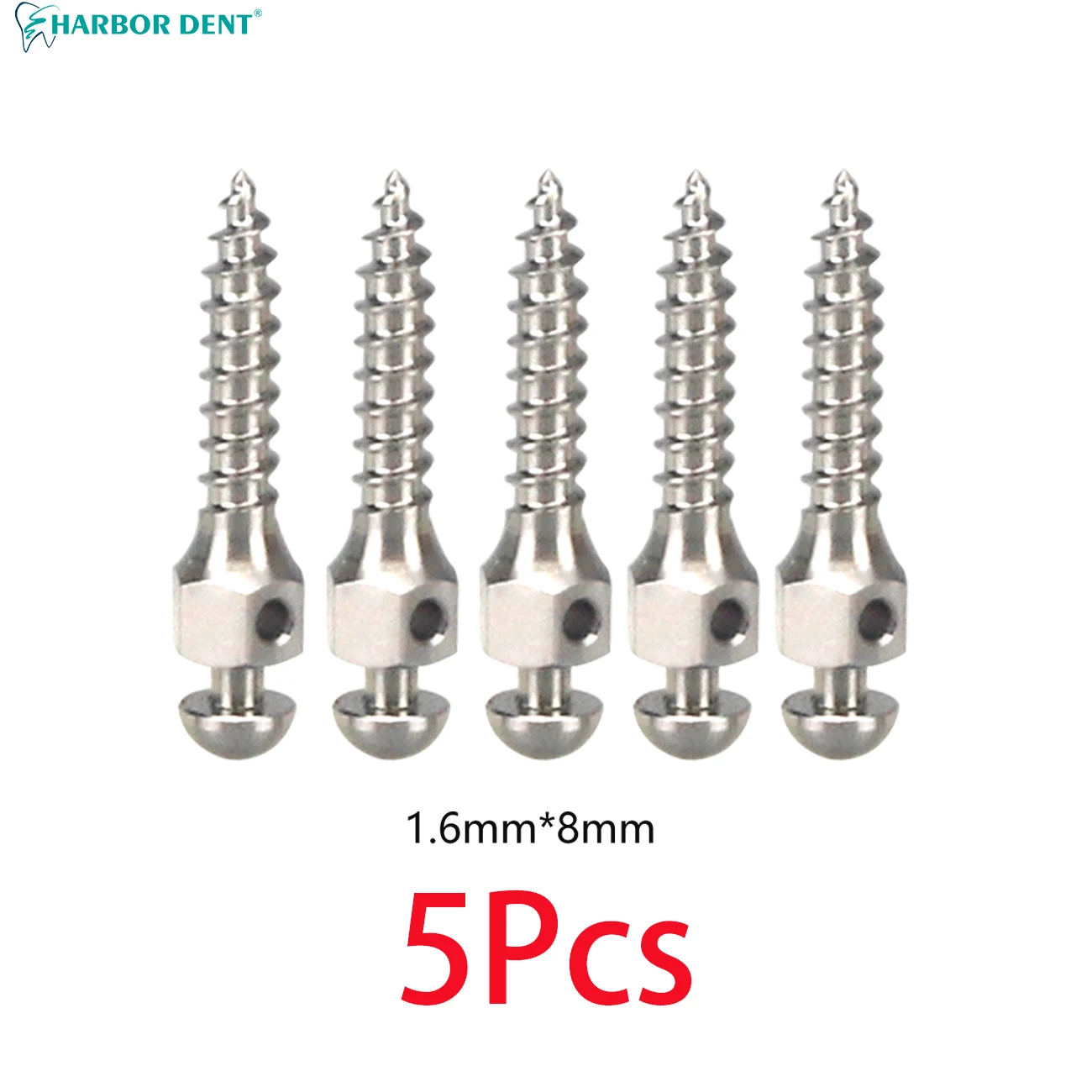 Dental Mini Orthodontic Matching Screwdriver + 5 Pcs Mini Implants Micro Screw 1.4/1.6/2.0 Size Titanium Self Drilling Screw