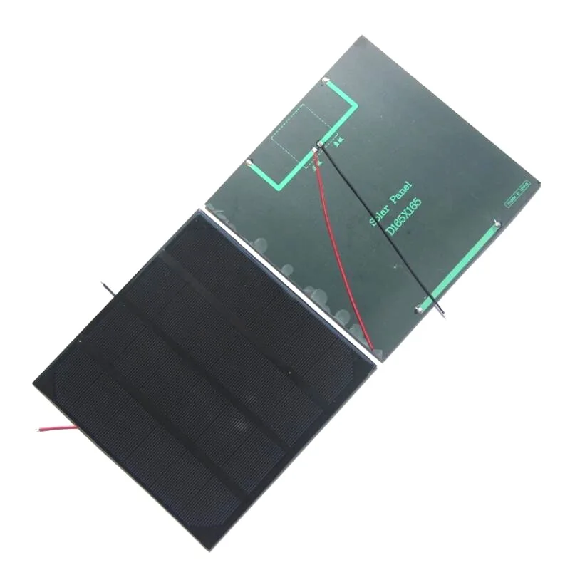 2 Stuks Diy 4.5W Kleine Zonnecellen 6V Monokristallijne Zonneplaat 750ma Huisdier Epoxy Truc Zonnepaneel 6V 165X165Mm