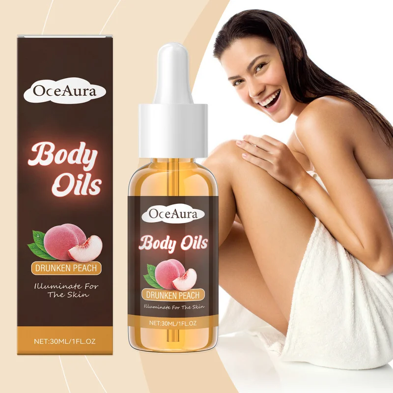 

Peach Body Moisturizing Essential Oil-Daily Care To Improve Skin Hydration, Nourish Deeply & Keep Skin Moist Supple for Massage