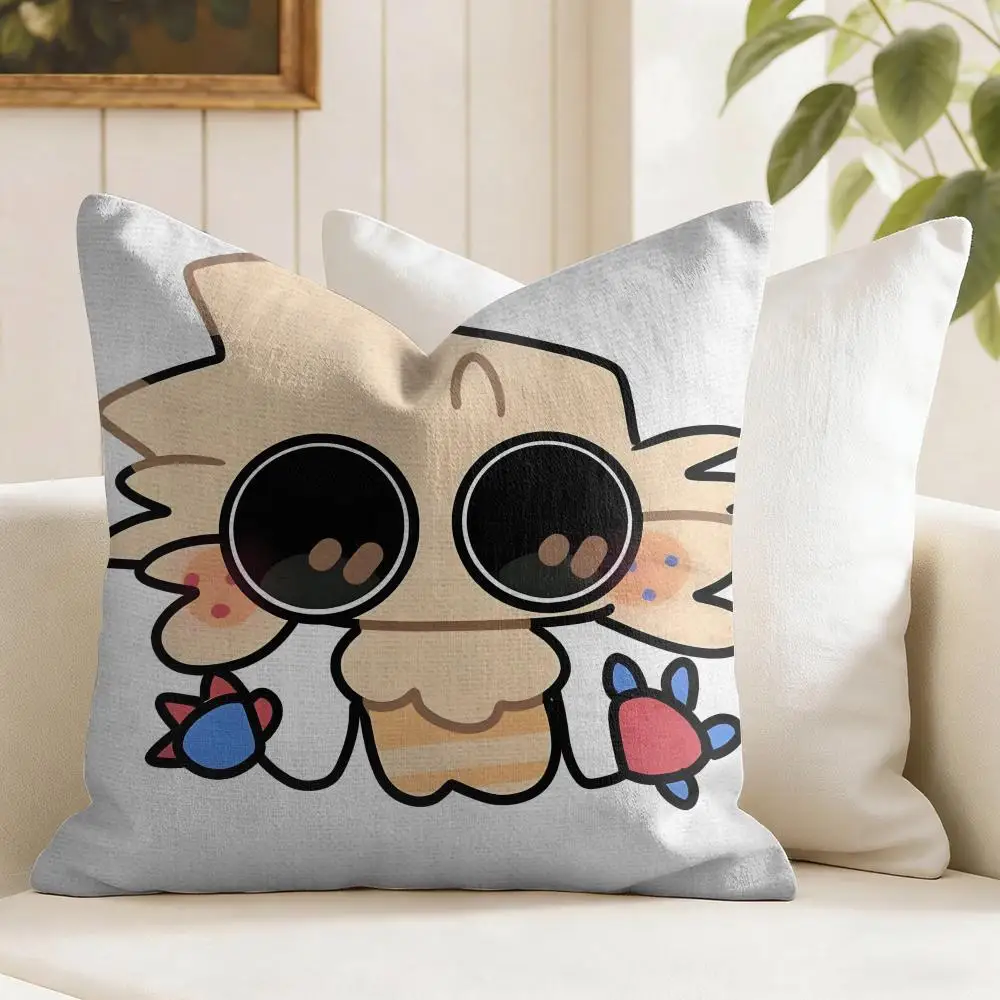 Game D-Dandys World Cushion Cover Eco Linen Pillow Case Double-Sided Print Breathable Durable Zipper Home Decor Gift